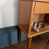 70s Scandi Icon: Architectural & Functional Nightstand