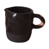 Black stoneware pitcher