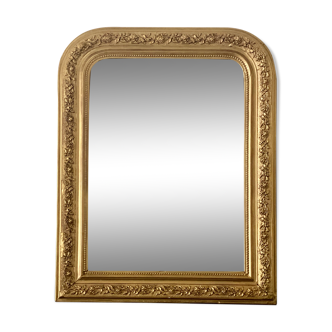 Old Louis Philip golden carved mirror - 69x53cm