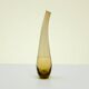 Scandinavian smoked yellow blown glass vase by Lotta Pettersson