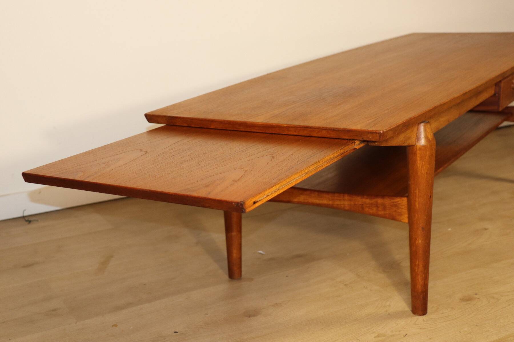 Scandinavian teak coffee table from the 1960s.