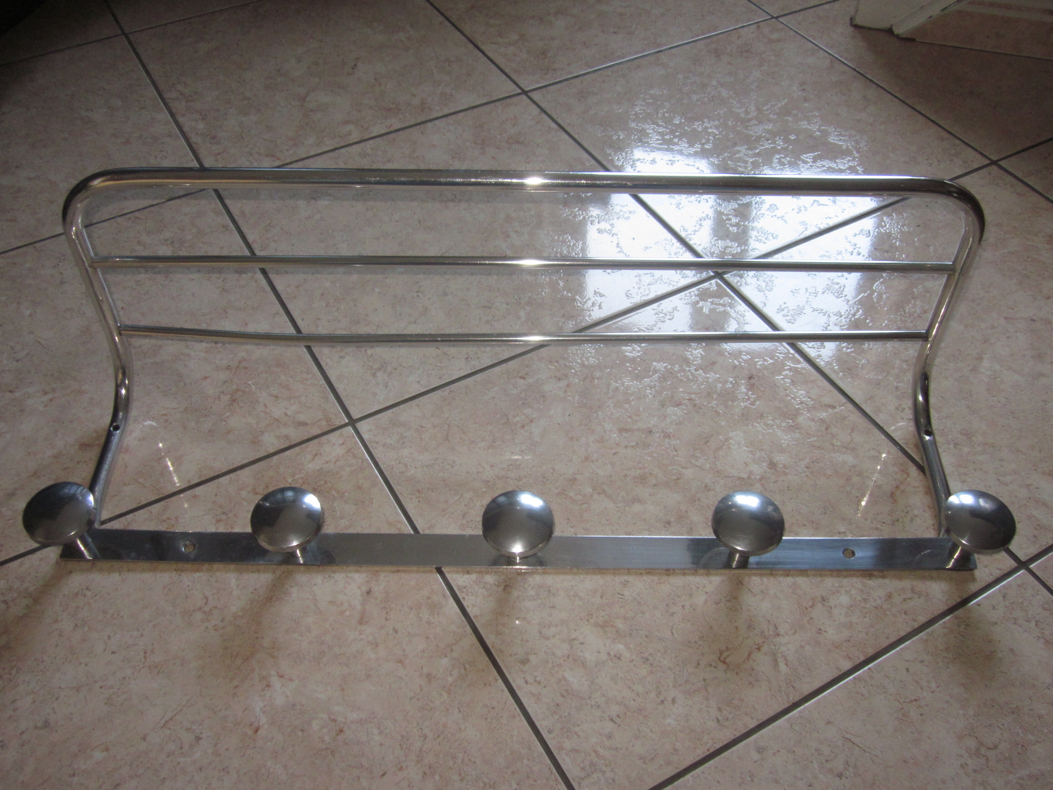 Aluminum coat rack from the 50s-60s