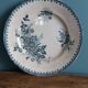 Flat plate, ironstone, Saint Amand, Margot decoration, Amandinoise company, 1920.