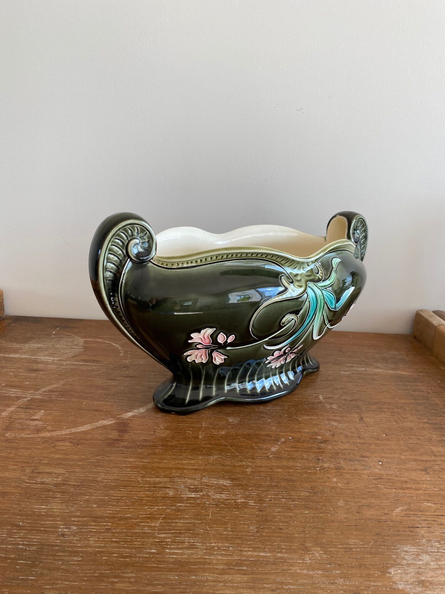 Antique ceramic planter