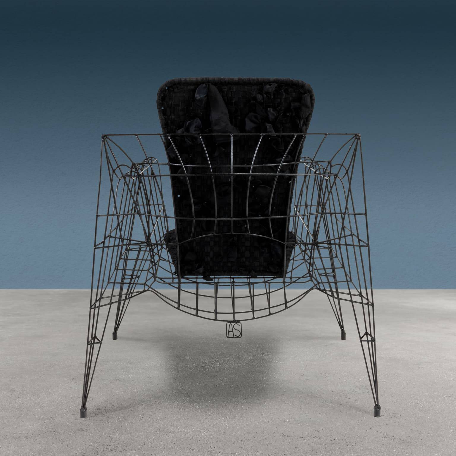 Fauteuil "Minimalisti" en fer, Anacleto Spazzapan