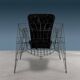 Fauteuil "Minimalisti" en fer, Anacleto Spazzapan