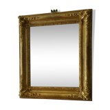 Golden romantic mirror with gold leaf