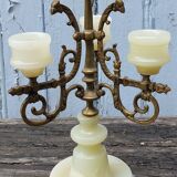 Alabaster candle holder