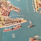 Map of Hamburg Harbour year 60