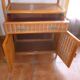 Vintage rattan bamboo shelf