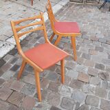 Chaises compas vinatge