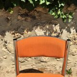Set 3 chrome steel chairs - 1 70's stool