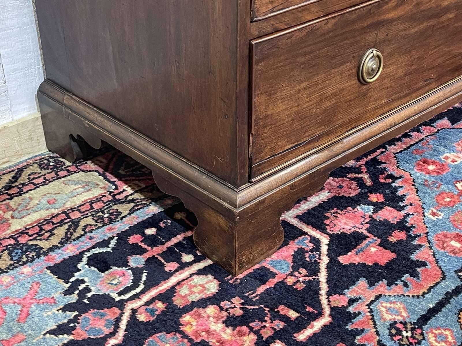 19th-century English mahogany commode
