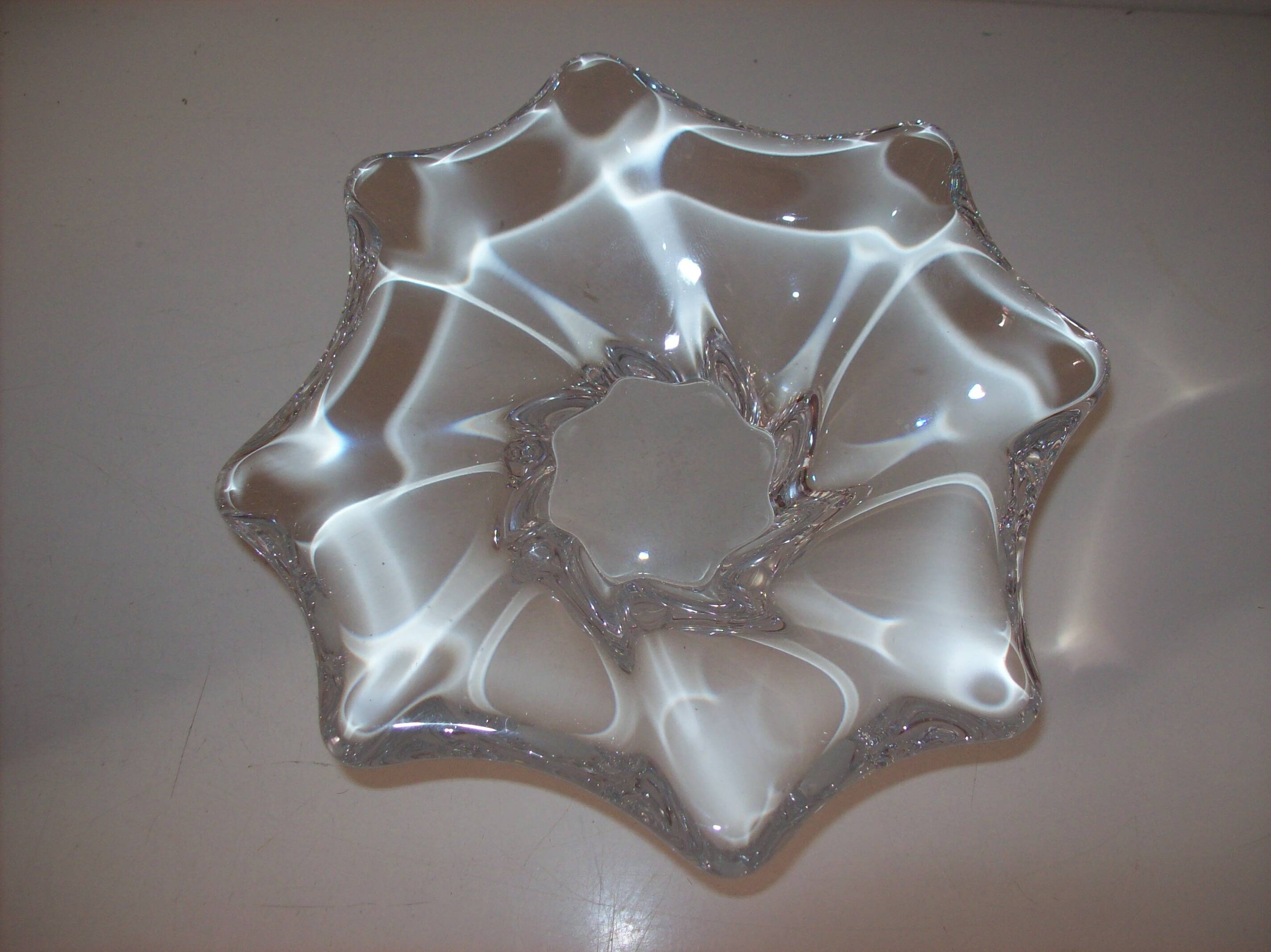 Baccarat crystal pocket tray