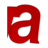 Ancient letter aluminium sign dibond