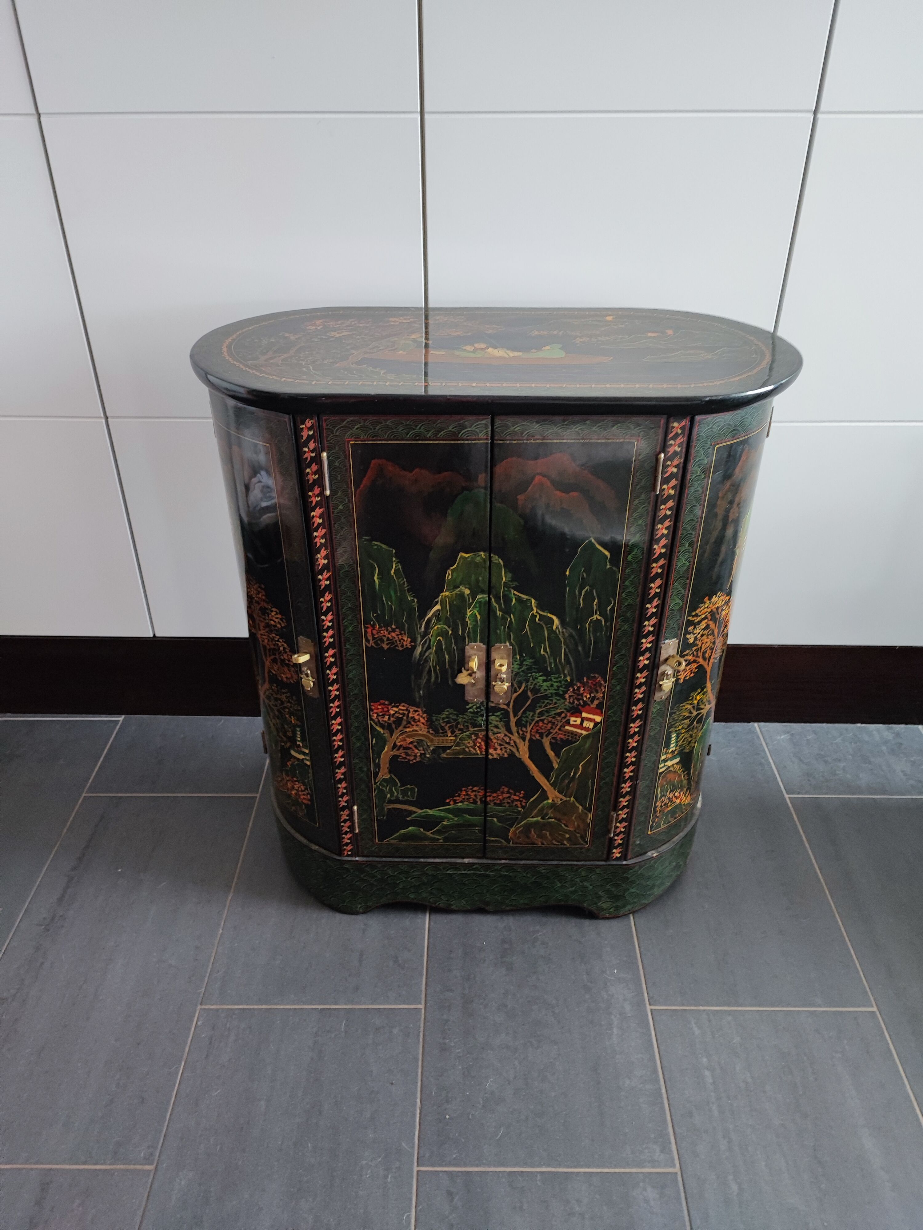 Japanese bar furniture painted and lacquered