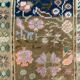 Distressed Turkish Rug 122x79 cm Vintage Shabby, Wool Tribal Blue, Beige Small