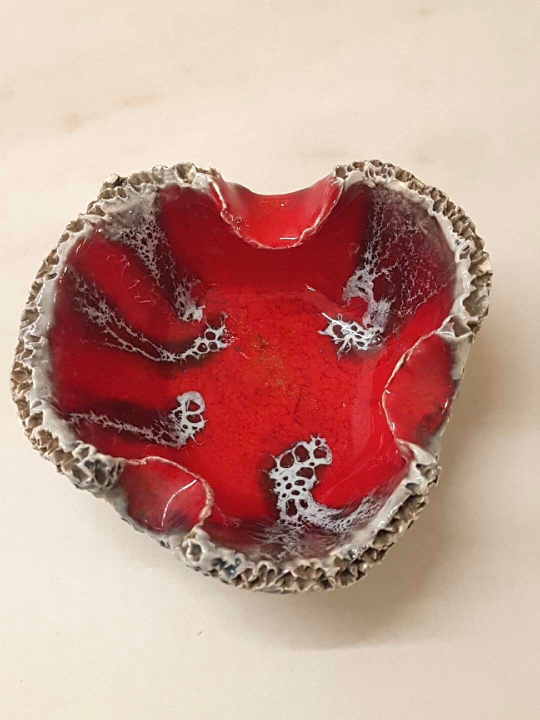 70s ceramic ashtray