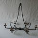 large wrought iron chandelier / 60s