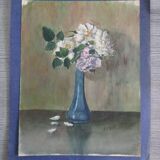 Old watercolor - bouquet of roses