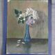 Old watercolor - bouquet of roses