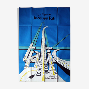 TRAFFIC by Jacques Tati - Original movie poster - Format 120 x 160