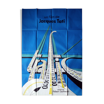 TRAFFIC by Jacques Tati - Original movie poster - Format 120 x 160