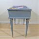 Bedside table with fluted spindle legs