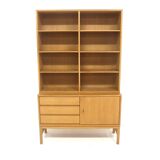 Scandinavian oak library "MTP", Marian Grabinski, IKEA, Sweden