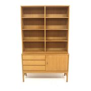 Bibliothèque scandinave en chêne "MTP", Marian Grabinski, IKEA, Suède