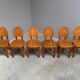 Vintage oak dining chairs by Wasa, 1990s