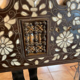 Syrian ottoman mirror in wood inlaid with mother-of-pearl called goldfisch