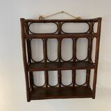 Rattan shelf