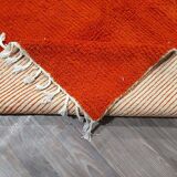 Handwoven Berber rug, traditionally woven, size 150 x 250 cm, orange