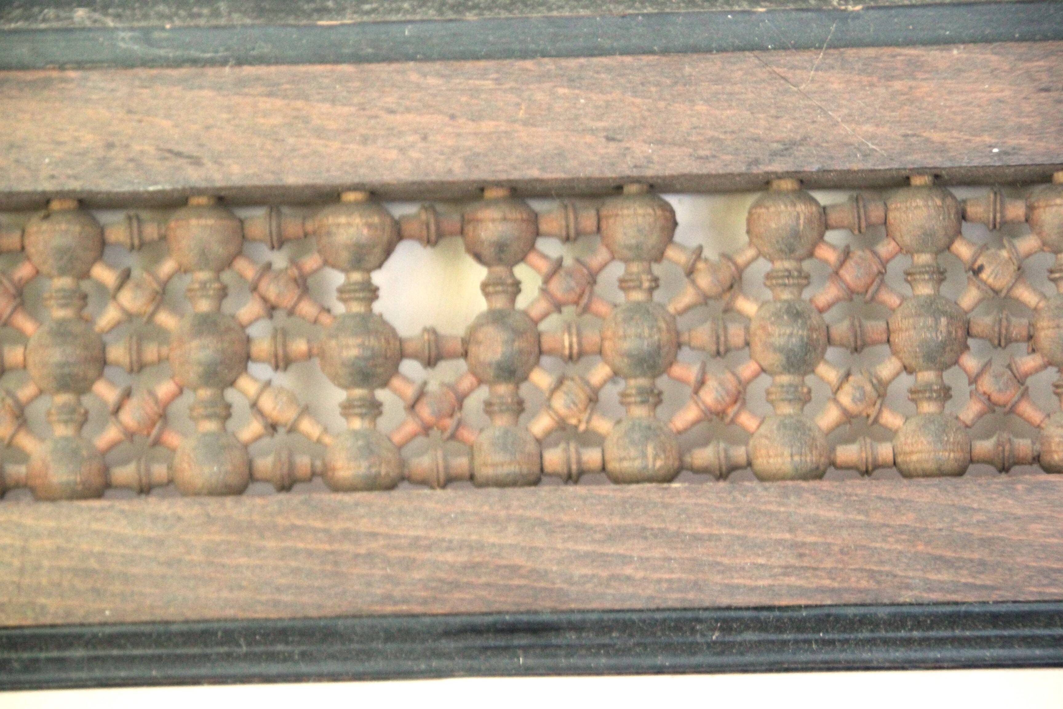 Large oriental frame with moucharabieh decoration