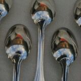 Set 12 Teaspoons Moka in silver metal - Model net staple