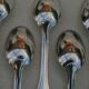 Set 12 Teaspoons Moka in silver metal - Model net staple