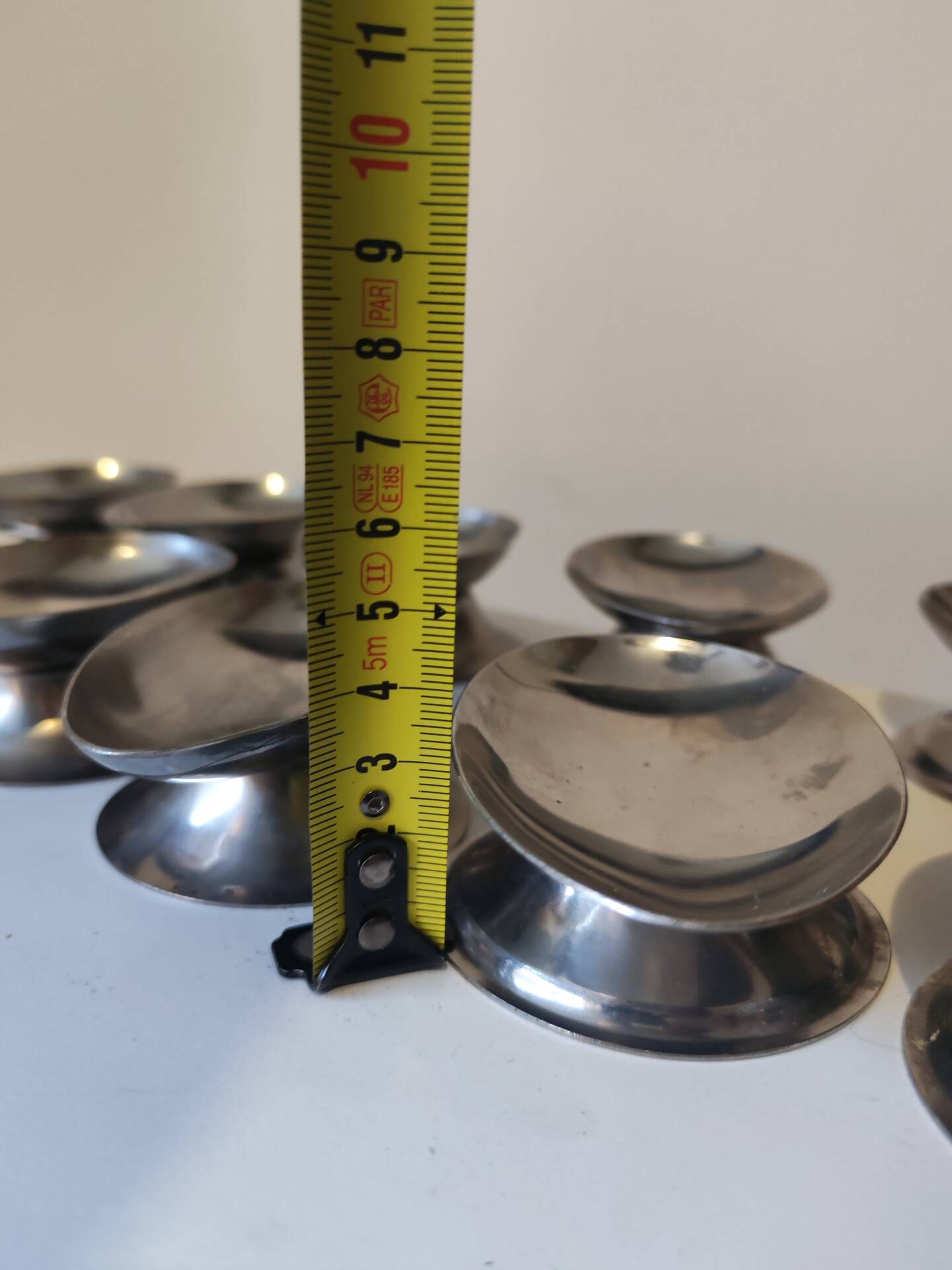 12 stainless steel chrome cups