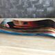 Art deco multicolored glass tray