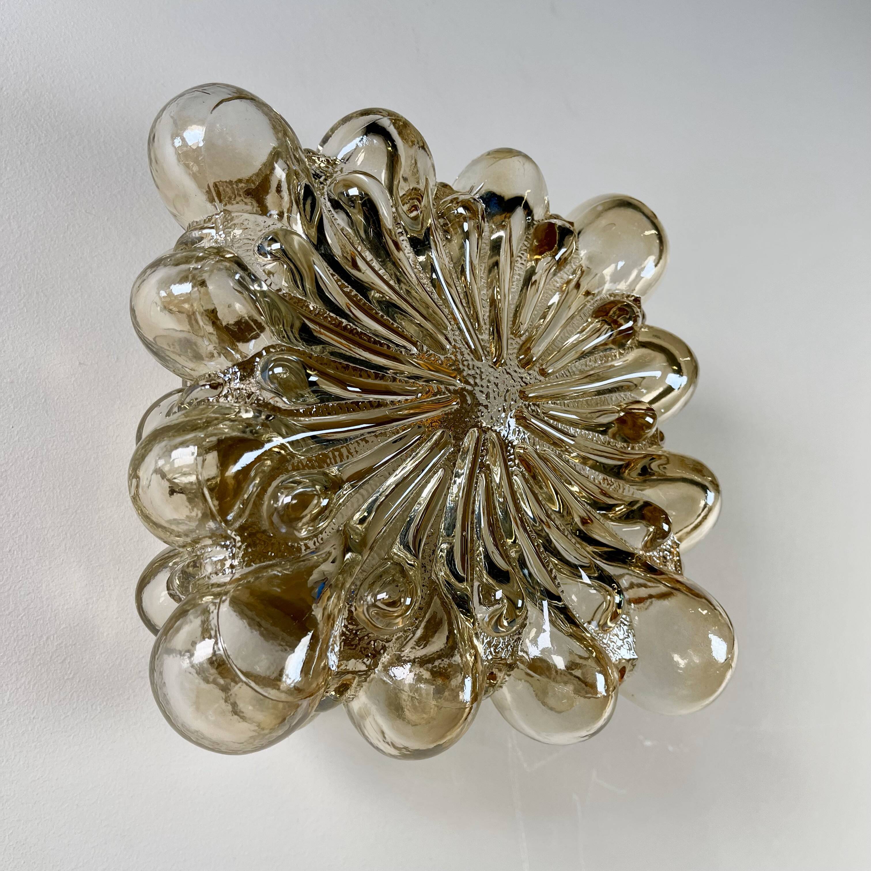 Lampe en verre bulle, Helena Tynell pour Glashutte Limburg