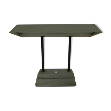 Lampe de bureau art déco Sevadac avec lampe fluorescente