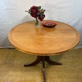 Mid-Century Retro Vintage Teak Extending Round Dining Table by Parker Knoll