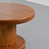 Circular coffee table, popular art 1960