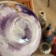 Michele Luzoro Round Vase Biot Glassworks Blown Glass Rose Gold Inclusion