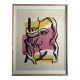 Fernand LEGER, Profile with Flower, c. 1948. Signed and stamped lithograph.