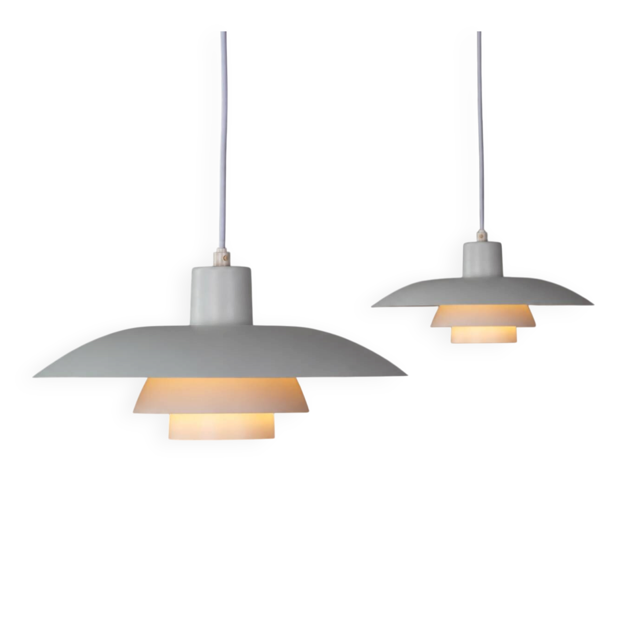 Vintage PH 4/3 Pendant Lamps by Poul Henningsen, 40 cm, Louis Poulsen, Dani