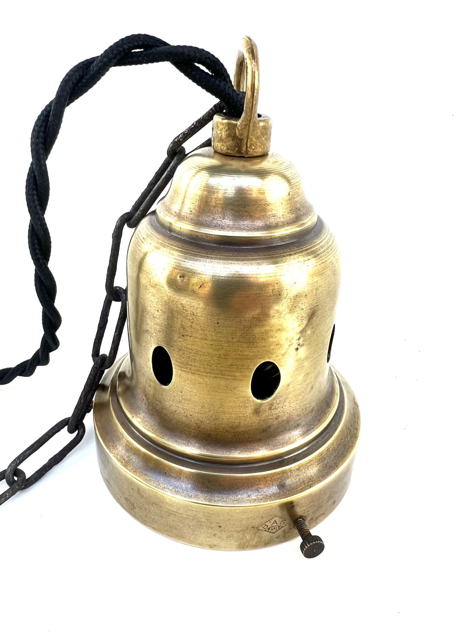 Chandelier 1920 opaline brand bag paris petit modele