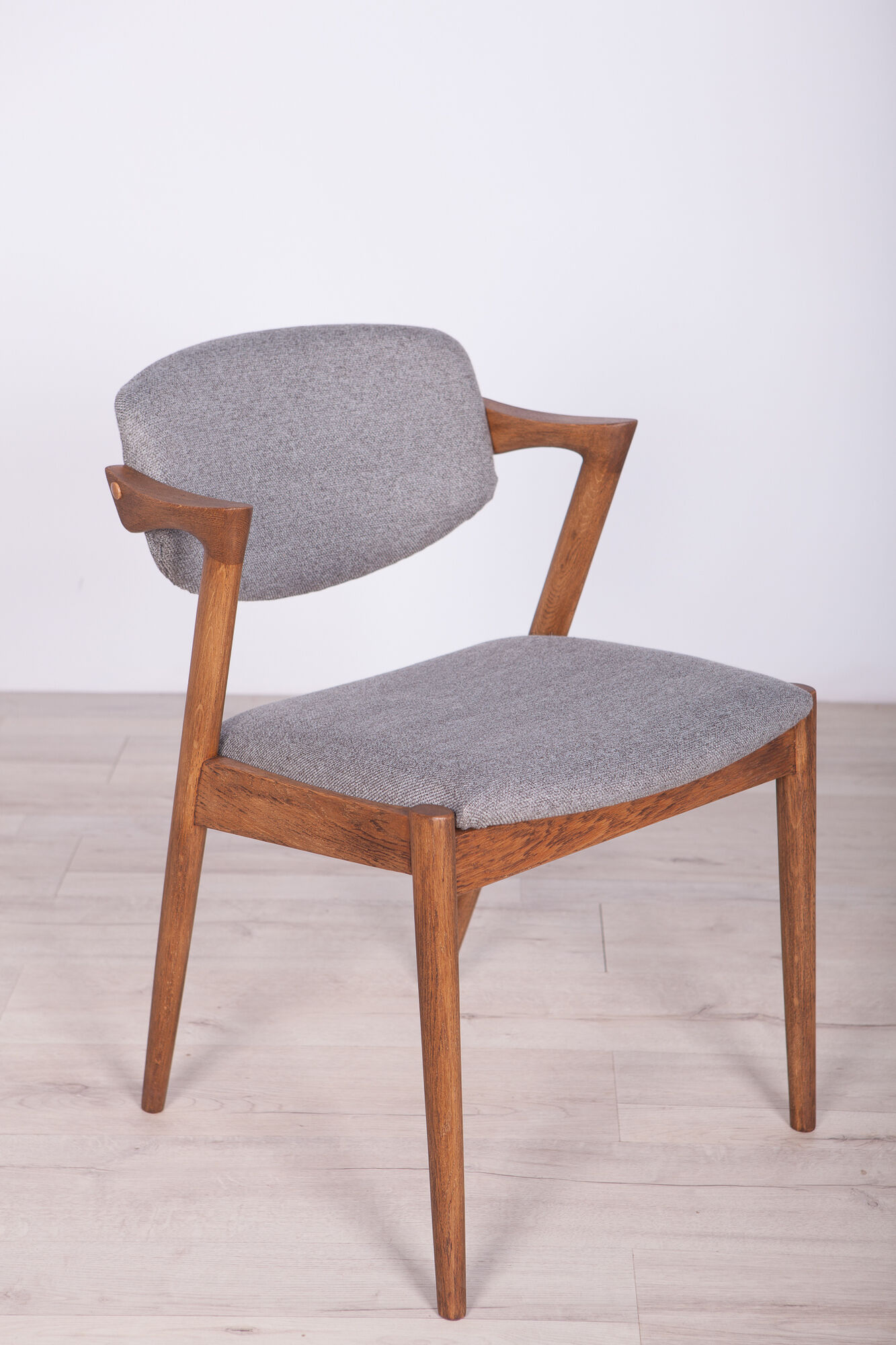 Model 42 oak dining chairs by Kai Kristiansen for Schou Andersen, 1960s, set of 4