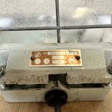 Industrial Cast Aluminium Wall Light with Frosted Glass from Elektrosvit, 1970s