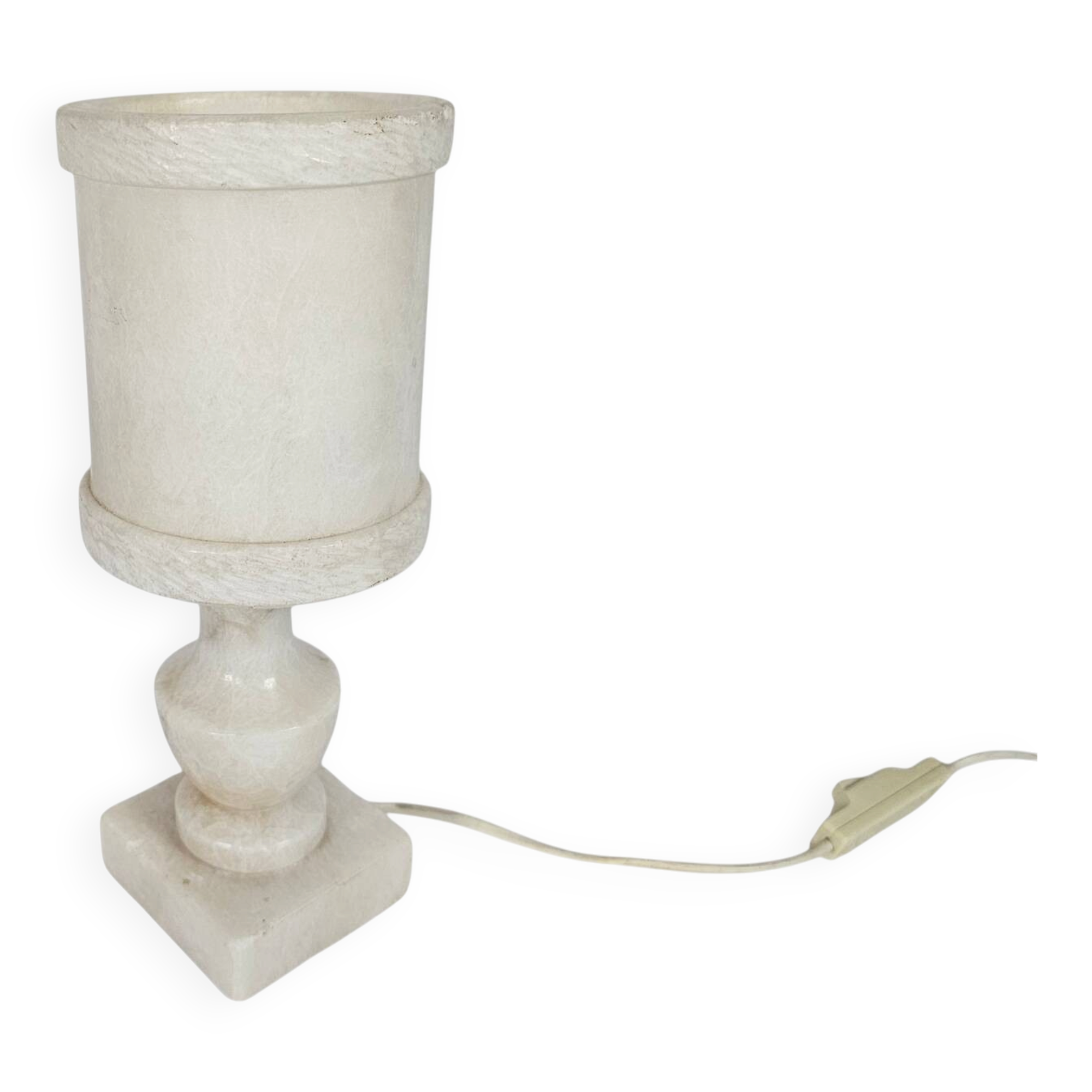 Pegasan - Alabaster - natural stone - table lamp - Spain - 1970